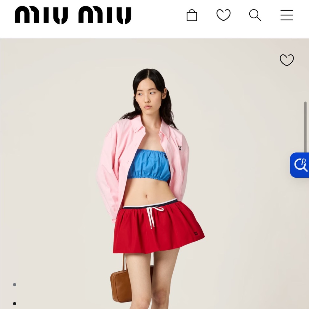 Miu Miu 2025 poplin bandeau